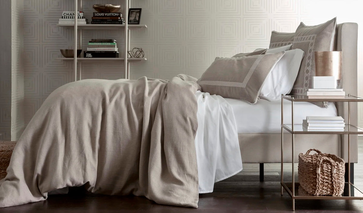 Washed Belgium Linen Duvet Cover - Available in Six Colors