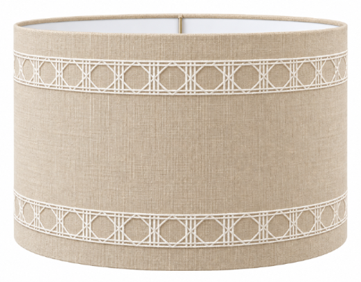 Custom Basket Weave Belgium Linen Lamp Shade