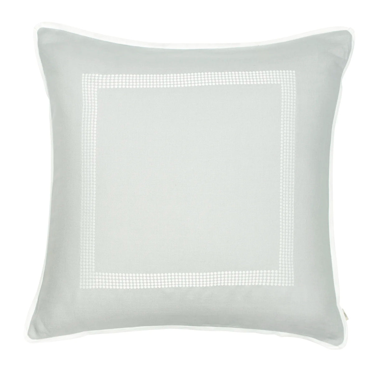 Custom Washed Belgium Linen Embroidered Euro Sham - Available in Six Colors