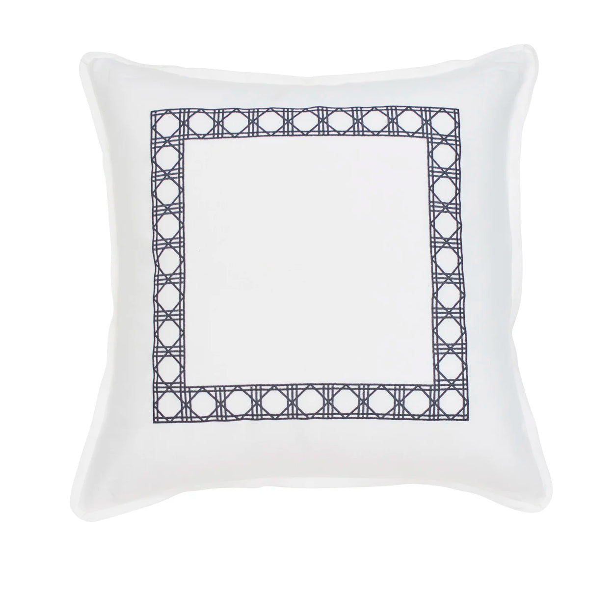 Custom Washed Belgium Linen Embroidered Euro Sham - Available in Six Colors